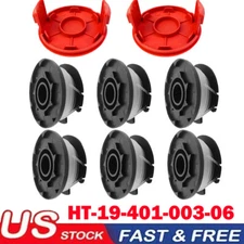 8Pc For Hyper Tough Spool Trimmer Line 1.6mm + Cap Cover HT19-401-003-06 Set US