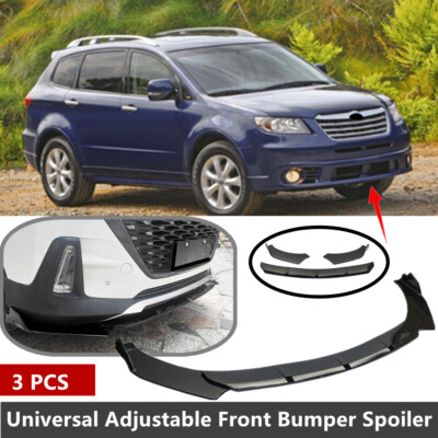 Add-on Universal Fit For 08-14 Subaru Tribeca Front Lip Spoiler Splitter Black