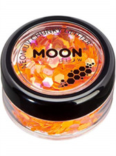 Neon uv chunky glitter, orange