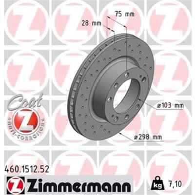 2x ZIMMERMANN Sport Z Bremsscheibe 460.1512.52