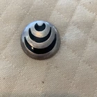 Vintage Sterling Silver Taxco Mexico Inlaid Onyx Brooch Modernist Jewelry