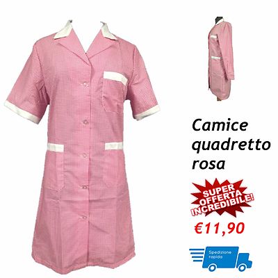 Camice Donna In Cotone - Manica Corta, Per Scuola, Lavoro, Industria Alimentare, Comodo E Traspirante - Foto 9