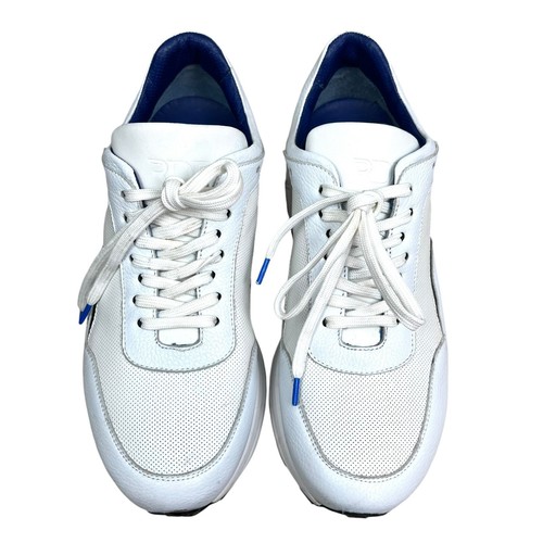 RDB LA Mens Runner Sneakers Perforated Breathable Vamp Vibram Soles White Size 8 - Picture 5 of 10