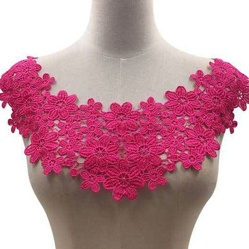 Flor Collar Adorno Guipure Tela Aplique para Atuendo Vestido - Imagen 25 de 28