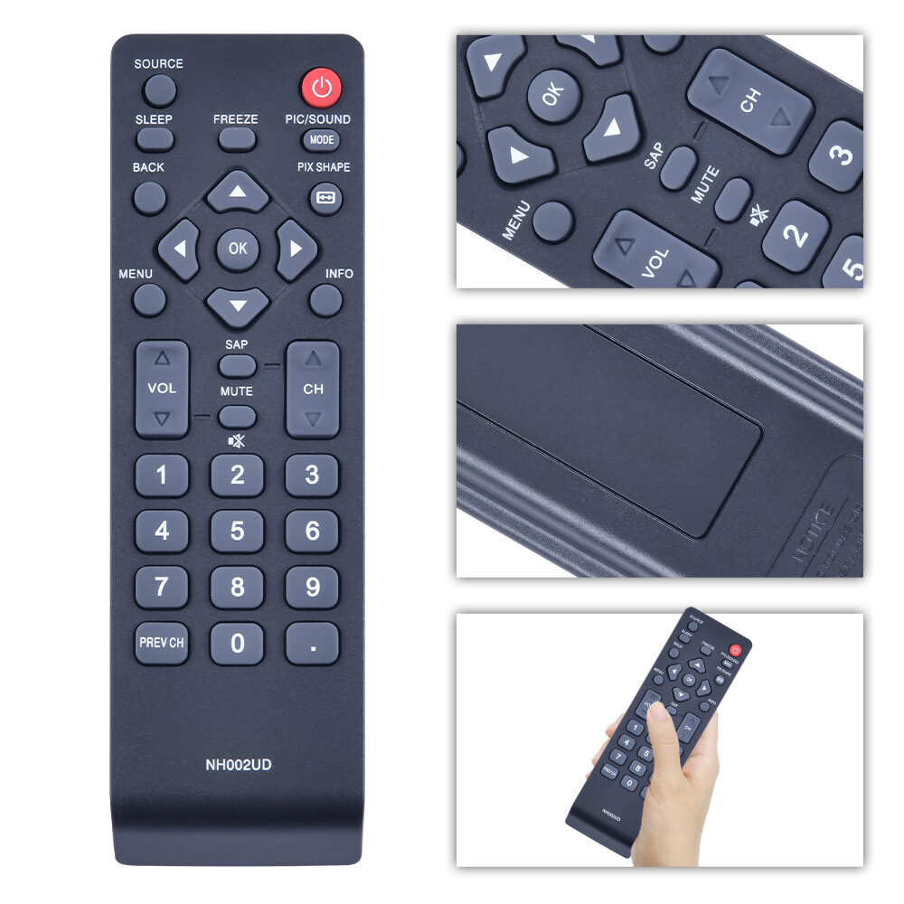 NH312UP - Control Remoto Reemplazado Compatible Con Sanyo TV FW55D25F FW40D36F FW43D25F FW32D06F FW50D36F FW50D48F FW43D47F FW40D48F FW32D08F FW32D06F FB FW4 0D36FB - Foto 6