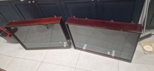 X2 The Showmans Range Model Car Lorry 5 Shelves Glass Wall Cabinet Cabinets