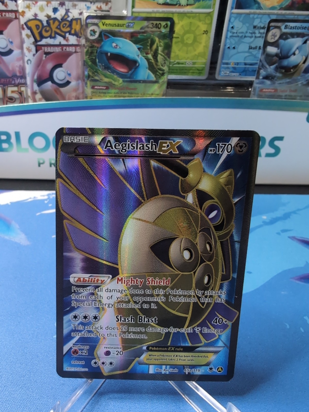 Aegislash EX - 65a/119 - Pokemon Alternate Art Promo Ultra Rare Card MP