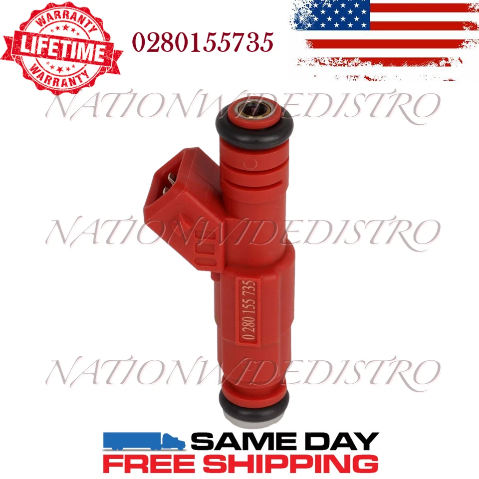 6x Inyectores de combustible Bosch OEM para Ford Aerostar 1997 4,0 L V6 0280155735 Foto 2 de 4