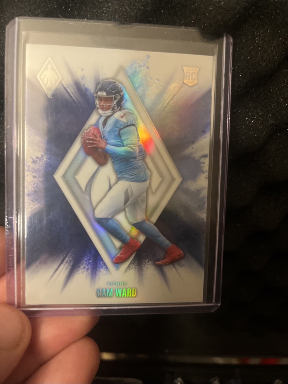 2025 Panini Phoenix Cam Ward Color Blast #11 SSP Case Hit RC Rookie Titans