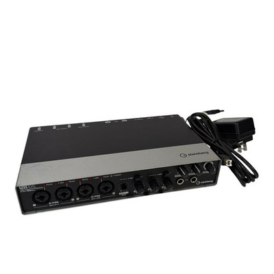 Steinberg UR44 6x4 USB Audio Interface Silver/Black w/ Power Supply & USB Cable