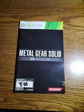 Metal Gear Soid HD Collection Microsoft Xbox 360 Instruction Manual Only