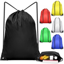 IKAYAS 6Pcs Drawstring Bags Bulk Colorful Drawstring Backpack, String Backpac...