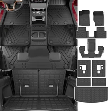 For 2021~2025 Jeep Grand Cherokee L Floor Mats Cargo Mats Trunk Mat Cargo Liners
