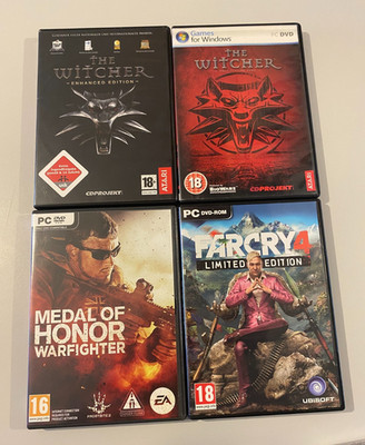 PC Spiele Bundle - Medal Of Honor 10th Anniversary + Farcry 4 LE + The Witcher +