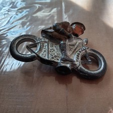 Vintage/Antique Barclay Lead Military Motorcycle with Rider