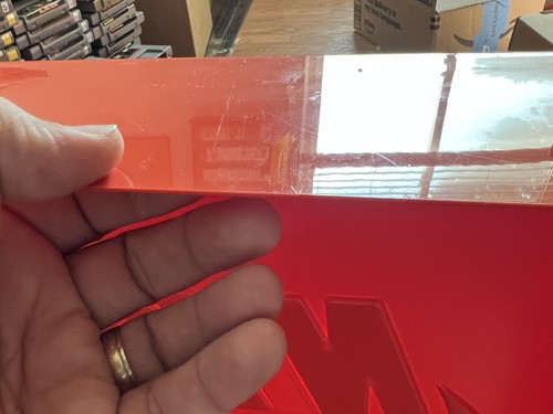 Vintage Nike Orange Sign Store Display 18 X 18 Swoosh Logo OG *Please Read* - Picture 20 of 24