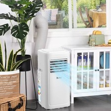 Image of 8000 BTU Air Conditioner Unit White Remote Cooling Portable Dehumidifier 900W