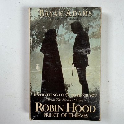 Bryan Adams (Everything I Do) I Do It For You Cassette Single 1991 A&M Records