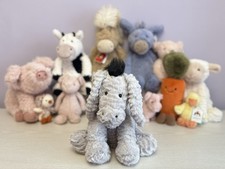 Jellycat Very Rare Retired OG Design Medium Fuddlewuddle Donkey, BNWOT, Genuine