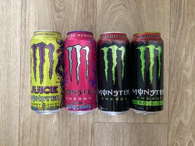Neue Sorten Monster Energy Drink USA (Voodoo Grape, Punk Punch, Strawberry Shot)