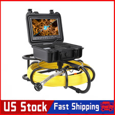 Sewer Camera 165ft/50m Self-Leveling Drain Camera 9" 1080p HD screen 16 GB NEW