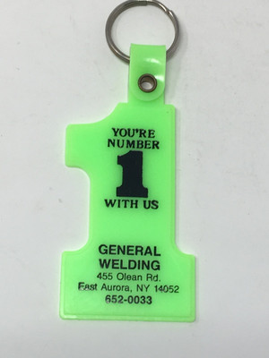 General Welding 455 Olean Rd East Aurora NY Keychain, New York Key Ring