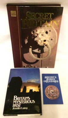 3x British History books - AA Secret Britain, Mysterious Past, Buried Treasures