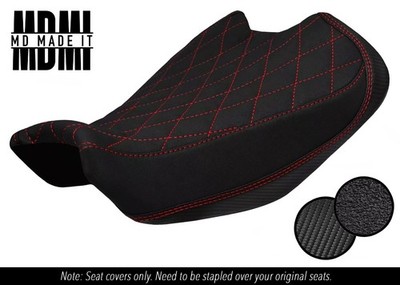 PASST ZU DUCATI MONSTER 937 PLUS 20-25 MASSGEFERTIGTER VINYL-SITZBEZUG VORNE DSG2 ROT ST