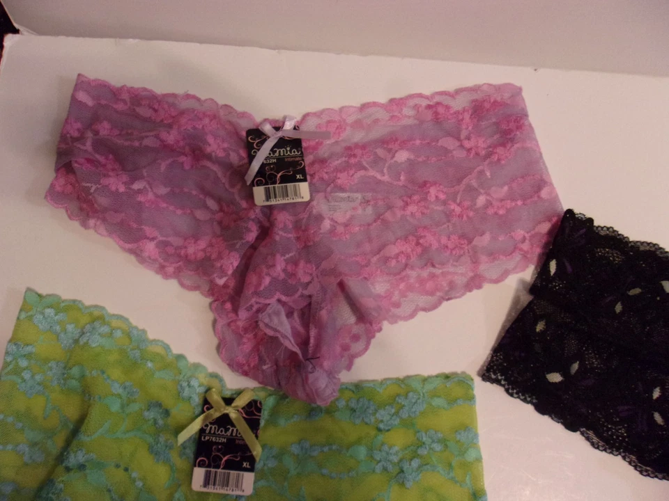 NUEVO CON ETIQUETAS 10 pares de bragas MA MIA íntimas de encaje para mujer TALLA XL NUEVAS CON ETIQUETAS Foto 2 de 4