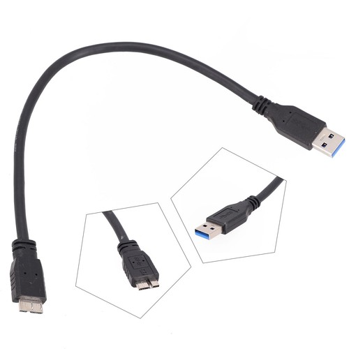 Portable Cable USB Noir M��tal Pour Seagate backup plus slim Remplacement - Afbeelding 2 van 24