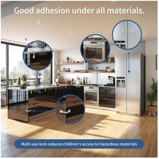 Adhesive Toddler Safety Locks - 12 Pack
