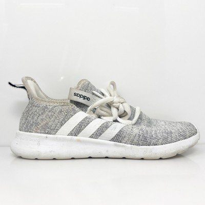 Adidas Womens Cloudfoam Pure HO4756 Gray Running Shoes Sneakers Size 