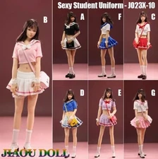 1/6 JO23X-10 Girl Student Uniform Skirt Clothing Set Fit 12'' TBL JIAOU Figur