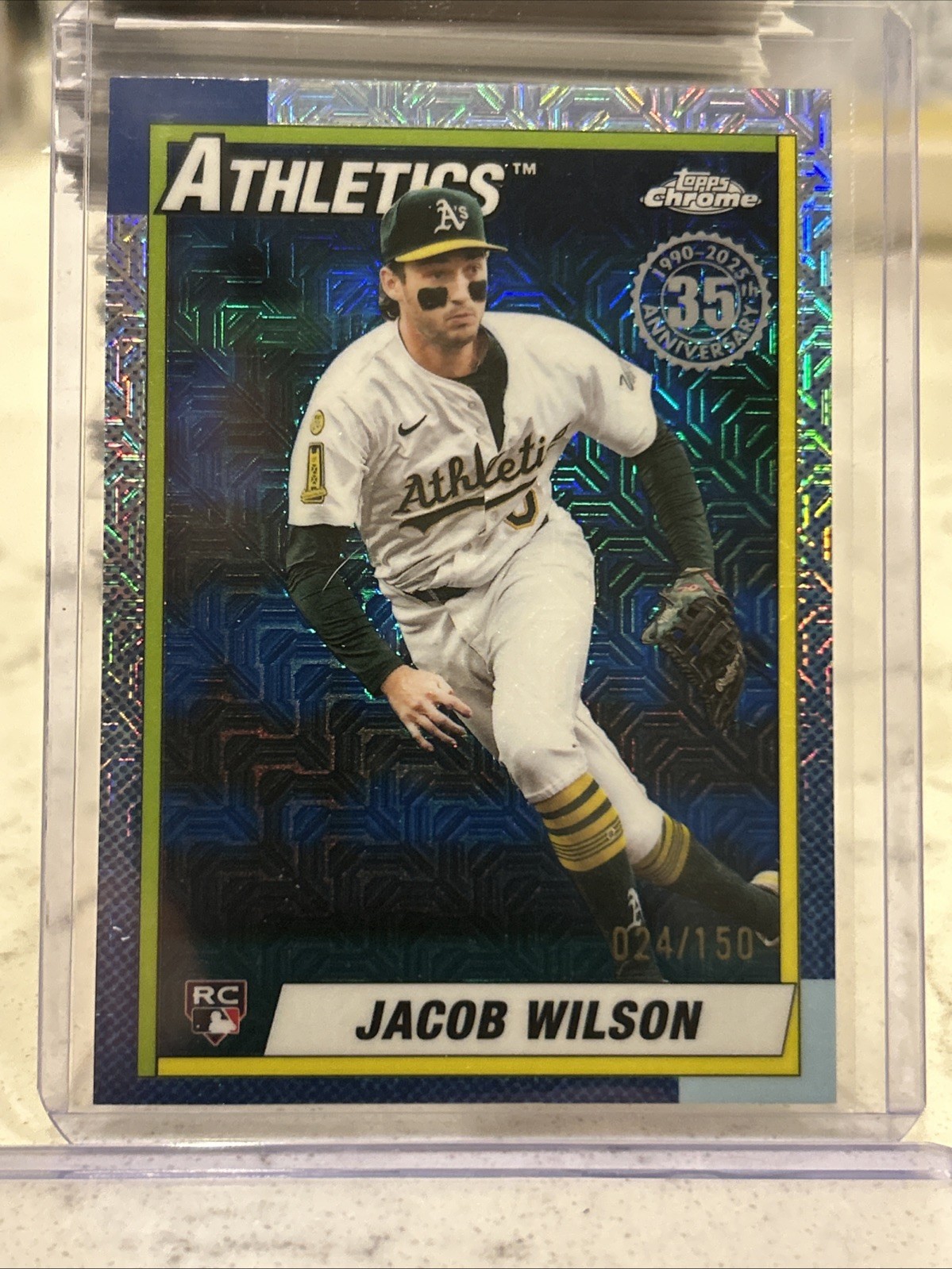 2025 Topps Update - 1990 Topps Chrome Silver Pack Jacob Wilson Blue /150 Rookie