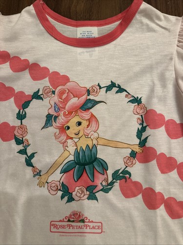 Vintage NOS Rose Petal Place Pajama Top Kid Duds Girls Size 7/8 Shirt - Picture 2 of 6