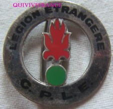 IN23464 - INSIGNE Compagnie Pionniers Légion Etrangère, vert foncé, guilloché