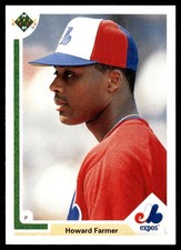 Howard Farmer 1991 Upper Deck #362 Expos MLB READ FREE SHIPPING AutographDen