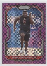 2020 Panini Prizm Rookie Purple Power Prizm 41/49 Marlon Davidson #347 rf2