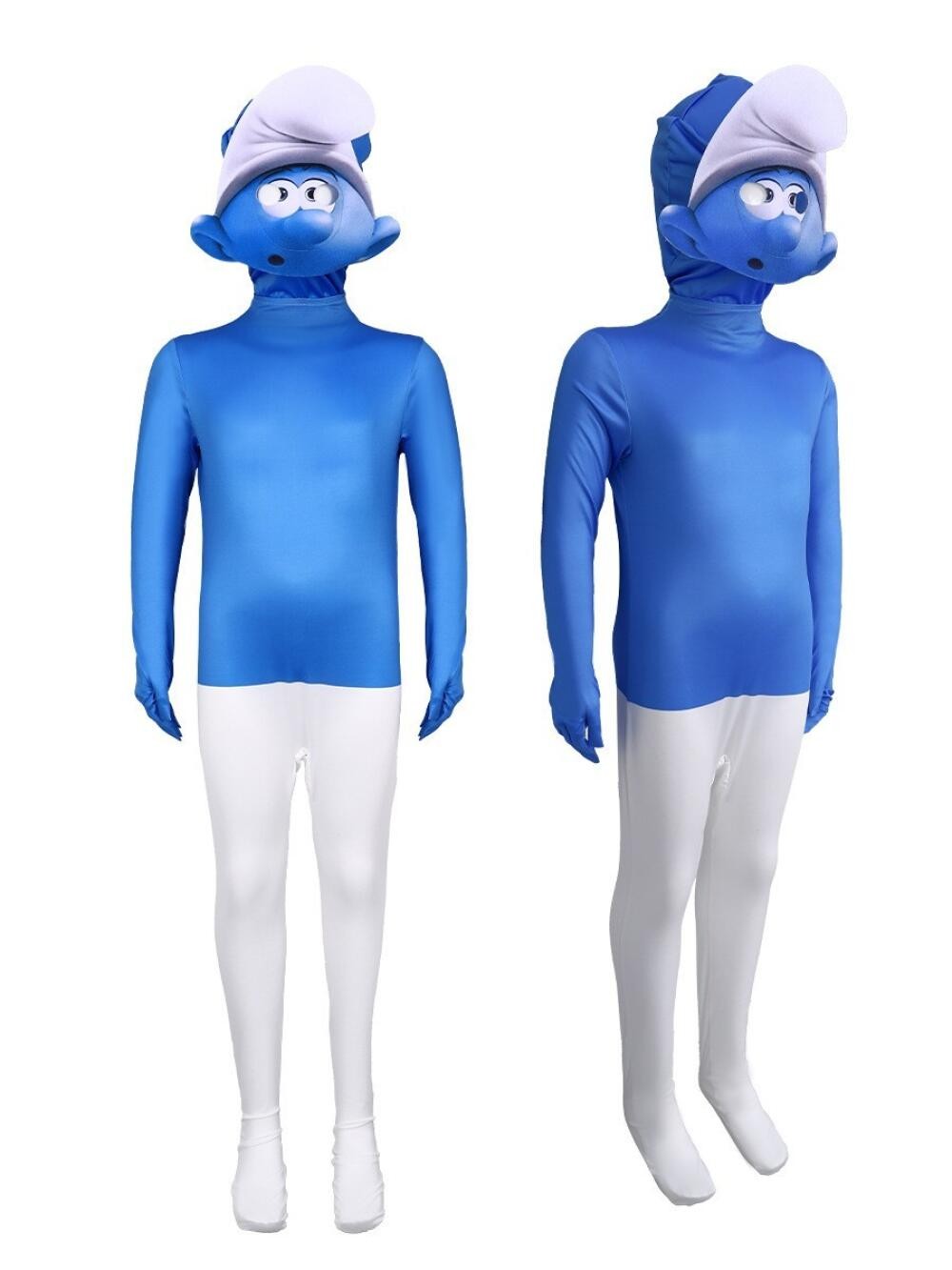 Die Schlümpfe Der Kinder Spielen Halloween-Kostüme, Enge Kleidung Und Maskenkost