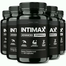 (5 Pack) Intimax Capsules for Men, Inti Max Male Performance Supplement