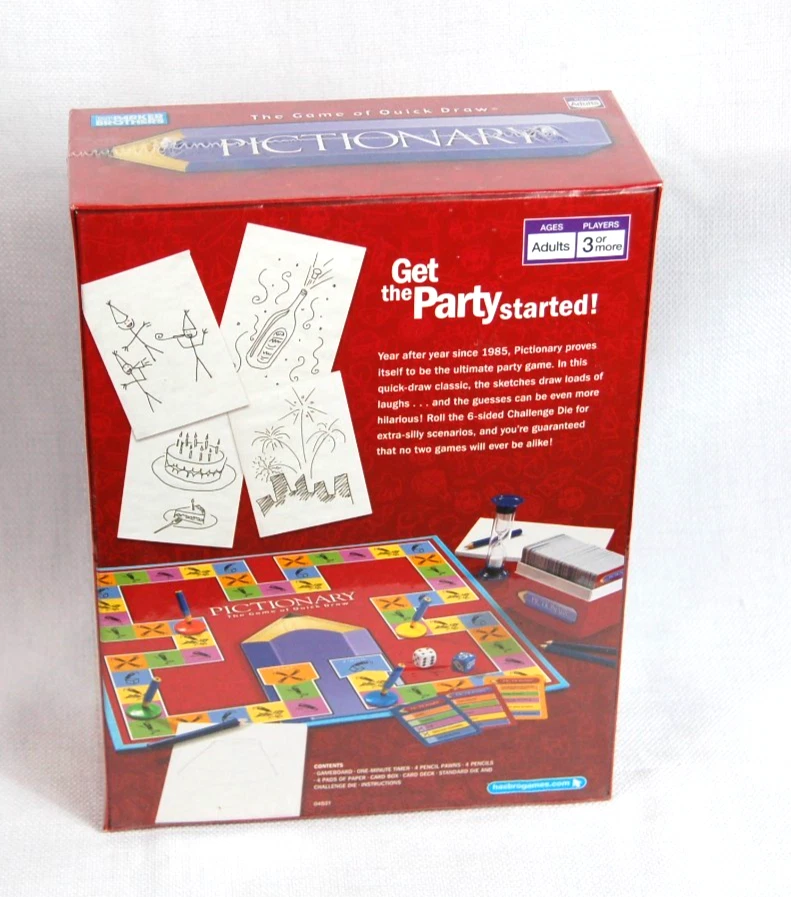 Nuevo juego de mesa Pictionary 2007 sellado por Hasbro Parker Bros juego de fiesta para adultos Foto 3 de 4