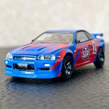 1/64 Greenlight 2002 Nissan Skyline Gt-R R34 Stp Diecast Mini Car