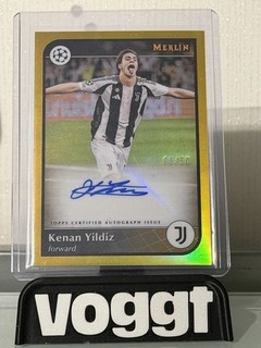 Topps Merlin 2024/25 Kenan Yildiz Juventus Auto 09/50