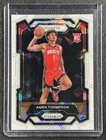AMEN THOMPSON 2023-24 PANINI PRIZM #150 ROOKIE WHITE ICE RC 19/35 ROCKETS