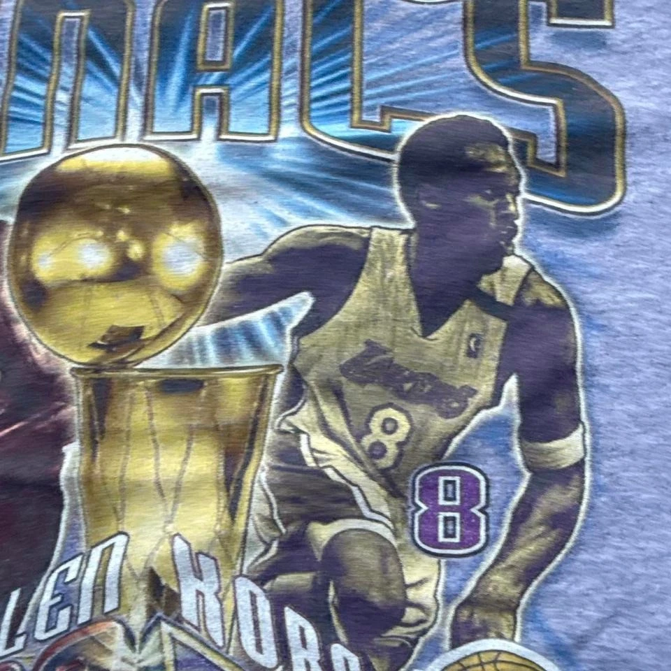 vintage 2001 NBA Finals Kobe Bryant Vs Allen Iverson Exclusive CSA Shirt - Image 4 of 4