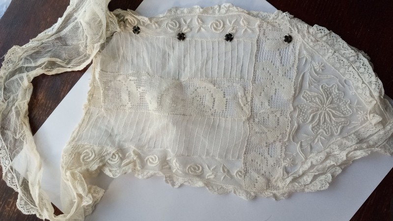 Antique Frilly Collar With Tulle and Lace   "As Is"  #1948