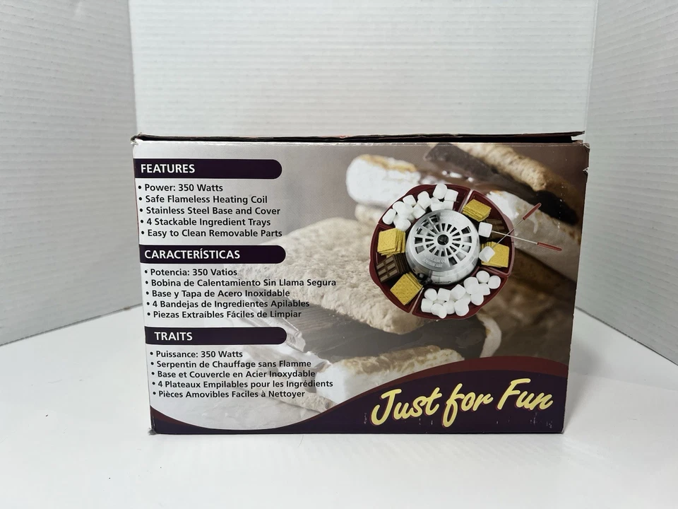 Nostalgic Brentwood Smores Maker. Original Never Used Still In Packaging. - Image 3 of 4