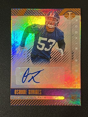 Oshane Ximines 2019 Panini Illusions Rookie Signatures RS-OSX RC Giants