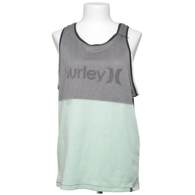 Hurley, Tanktop, Größe: S, Grau/Grün, Polyester, Print, Mesh, Herren #DE8