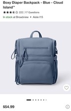 Boxy Diaper Backpack - Blue - Cloud Island